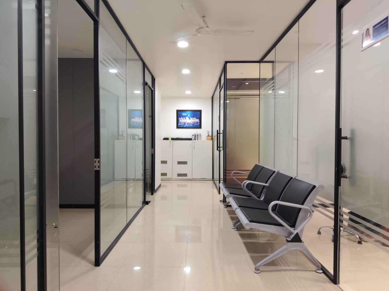 Premium waiting lounge inside Dr Gopi's Specialty Clinics